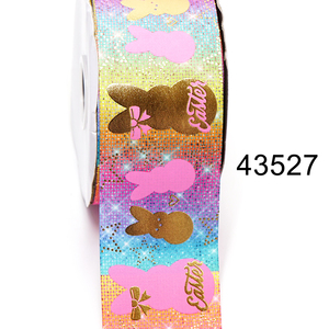 Foil Printed 75mm 3'' Hair Bows <strong>Ribbon</strong> Grosgrain <strong>Ribbon</strong> Fast Shipping Low Price <strong>Easter</strong> - Product Image 6