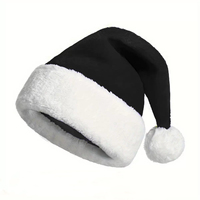 Gorro de Santa Claus de Felpa Multicolor - 9 Colores Disponibles para Fiestas, Cosplay, Decoración Festiva, Proveedor de Gorros