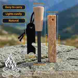 Ensemble de bâtons de bois gras Baiyuheng pour le camping, allume-feu de camping, blocs d'allumage de survie - Product Image 2