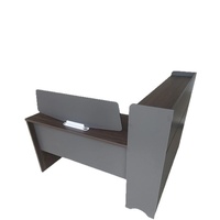 Ensemble de chaises de bureau en PVC, design minimaliste moderne, forme en L, avec rangement amovible, pour usage commercial