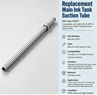 Tube d'aspiration de rechange pour réservoir d'encre principal KB-CAA-C0071 compatible avec les imprimantes de codage à jet d'encre continu KGK CCS-R JPT-D – Pièces détachées