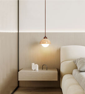 室内黄色石灰华室内吊灯 - Product Image 2