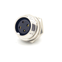Conector de Aviación RP GX16 de 4 Pines, Conector de 3, 4, 5, 6, 7 y 8 Pines, Enchufe Macho Recto Inverso, Conector Hembra
