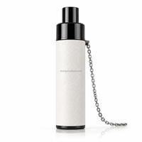 Briquets en cuir en gros d'usine, supportent les motifs personnalisés, rechargeables par USB