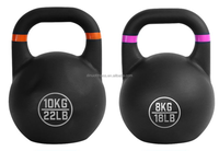 Kettlebell de compétition Dinuo 32 kg - Acier moulé avec revêtement mat antidérapant pour les exercices de swing, de snatch et d'entraînement de force