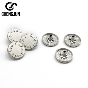 Tùy Chỉnh Cổ Điển Đồng Retro Áo Khoác Nút Áo Khoác Cổ Điển May <span class=keywords><strong>Jeans</strong></span> Nút Trong Phong Cách Hiện Đại Kim Loại Hợp Kim - Product Image 3