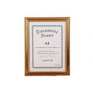 Gold Embossed Ornate <strong>Photo</strong> <strong>Frame</strong> <strong>A4</strong> 8x10 Certificate Award Diploma Document <strong>Frame</strong> Vertical Horizontal Display Wholesale - Product Image 6