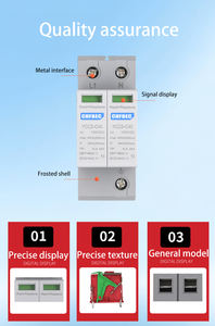 Dispositivo <span class=keywords><strong>di</strong></span> Protezione da Sovratensioni Solari (SPD) CHFBEC YCCS-C40 2P/3P 600VDC/800VDC 40kA per Sistemi <span class=keywords><strong>di</strong></span> Alimentazione e Uso Industriale - Product Image 3