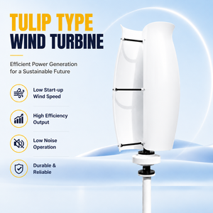 Générateur éolien vertical de haute qualité Tulip 5KW 30KW R&X RX-TL Garantie 10 ans 48V-220V Vente directe usine pour la maison - Product Image 3