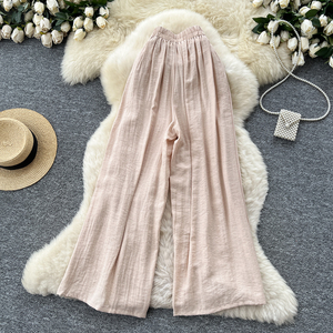 <span class=keywords><strong>Pantalones</strong></span> Largos Casuales de Verano para Mujer, <span class=keywords><strong>Pantalones</strong></span> Anchos con Estampado y Cintura Alta, <span class=keywords><strong>Pantalones</strong></span> para Actividades al Aire Libre, Venta al Por Mayor - Product Image 4