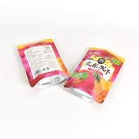 Sachet alimentaire refermable à fermeture éclair, personnalisé, laminé, souple, de qualité alimentaire