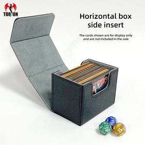   Boîte de rangement pour collection de cartes T156 YU-GI-OH avec revêtement en cuir PU et en flanelle pour jeux de société (emballage personnalisable) - Product Image 4