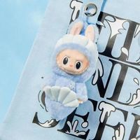 Poupée en peluche POP MART Labubu bleu fée sirène de haute qualité Anime Kawaii Labubus jouet maison Collection décorations cadeaux