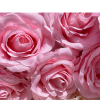 Grande rose bohème 3D géante en soie, décoration artisanale avec cadre en fer forgé, colorée, DIY, pour la Fête des Mères et les remises de diplômes