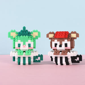 Bloques de Construcción de Dibujos Animados de Micro Partículas al por Mayor, Múltiples Estilos, Juguetes de Rompecabezas para Niños Hechos de Plástico ABS - Product Image 1