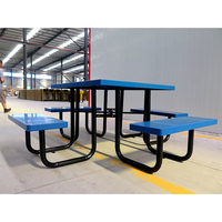 Usine en gros en plein air tables et chaises pour restaurant de luxe pique-nique table meubles dîner en plein air table ensemble