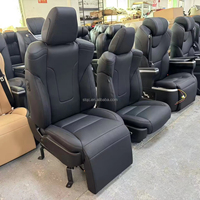 Siège avant de voiture avec réglages motorisés, siège conducteur et passager, siège aviation avec repose-pieds pour Toyota Alphard