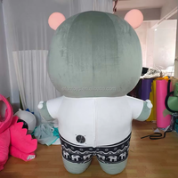 Efun quantité minimale de commande-Costume de mascotte hippopotame gonflable personnalisé 1 pièce-Costume de cosplay fantaisie pour adulte animal de dessin animé pour fête de carnaval