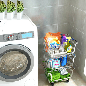 Cestas de almacenamiento de frutas y verduras multifuncionales, cestas de acero inoxidable 304 superpuestas para <span class=keywords><strong>Cocina</strong></span> - Product Image 5