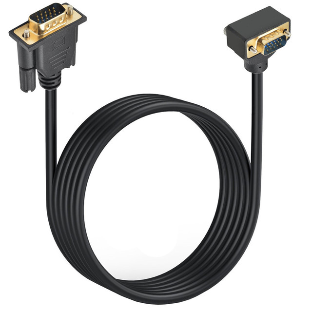 Gold-plated Copper Core VGA Cable for Computer Monitor Connection Supermarket Cash Registers High-Definition Video Data Cable