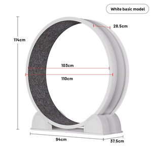 Pami Nouveau tapis roulant pour chat intelligent à affichage numérique ABS, roue silencieuse de grand diamètre pour le fitness des animaux de compagnie en intérieur - Product Image 1