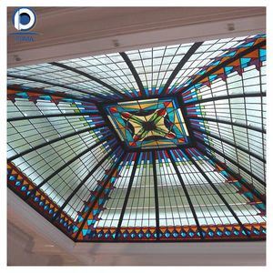 <span class=keywords><strong>Precio</strong></span> <span class=keywords><strong>de</strong></span> fábrica Inicio Villa Arte Vidrio decorativo Fabricante Diseño religioso Vidrieras Cúpula <span class=keywords><strong>Tragaluz</strong></span> Vidrieras templadas - Product Image 2
