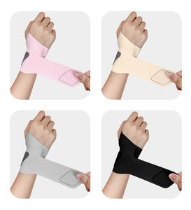 Muñequera deportiva <span class=keywords><strong>de</strong></span> LICRA fija, esguince <span class=keywords><strong>de</strong></span> <span class=keywords><strong>muñeca</strong></span>, <span class=keywords><strong>tendinitis</strong></span> con cinta <span class=keywords><strong>de</strong></span> sujeción, muñequera, abrazadera articular ultrafina, bádminton y baloncesto - Product Image 2