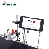 Máquina de Codificación por Inyección de Tinta en Línea Phezer PW1 para Latas, Botellas de Vidrio, Bolsas de Plástico y Cartones, Codificador Automático de Datos Variables por Lotes