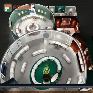 High Quality Wooden Jewelry Counter Glass Display Cabinet Jewelry Display Shelf Luxury LED Light Display Rack - Product Image 4