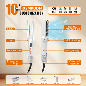 Styler per Capelli Ionico 3 in 1 con Display LCD della Temperatura, Piastra Lisciante ad Aria al Plasma Multifunzione - Product Image 2