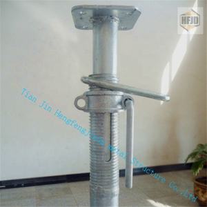 Poteau d'échafaudage réglable en acier Q235/Q345, surface galvanisée, longueur 1,0-6,0 m, HF <span class=keywords><strong>JD</strong></span> HFL2200, certifié ISO9001, pour chantier de construction - Product Image 3