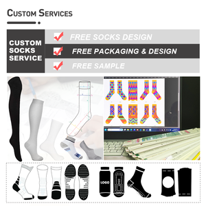 Kaus kaki olahraga Crew katun tebal klasik kustom untuk pria Logo kustom kaus kaki pria putih modis olahraga <span class=keywords><strong>Fashion</strong></span> - Product Image 2