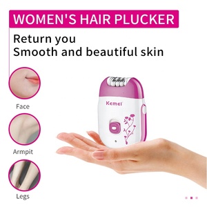 Recortadora <span class=keywords><strong>de</strong></span> Vello Corporal Eléctrica Recargable USB <span class=keywords><strong>para</strong></span> Mujer, Kemei KM-6203, Depiladora Profesional Mini <span class=keywords><strong>para</strong></span> Damas - Product Image 4