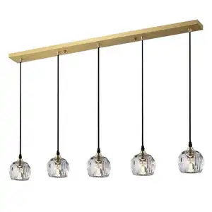 Hot Selling Adjustable Light Salon Golden Hanging Lamp Vintage Chandeliers Pendant Lights