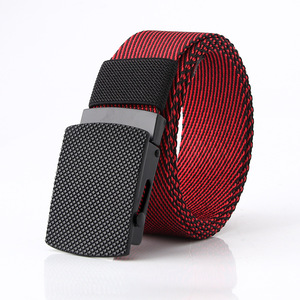 Ceintures à rayures en nylon de haute qualité pour hommes avec boucles en alliage de zinc à la mode essentielles pour l'élégance des affaires - Product Image 6