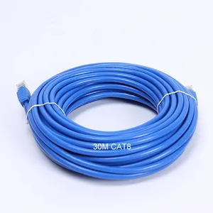 30M China Round/Flat Cat8 Rj45 Patch Cord Ethernet Network Cable 30M Patch Cord Price