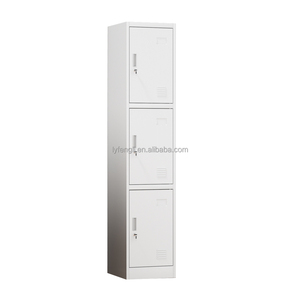 Tủ khóa thép 3 tầng bền bỉ với hệ thống khóa an toàn được lắp ráp ba ngăn lưu trữ đơn vị cho các trường học phòng tập thể dục văn phòng - Product Image 6