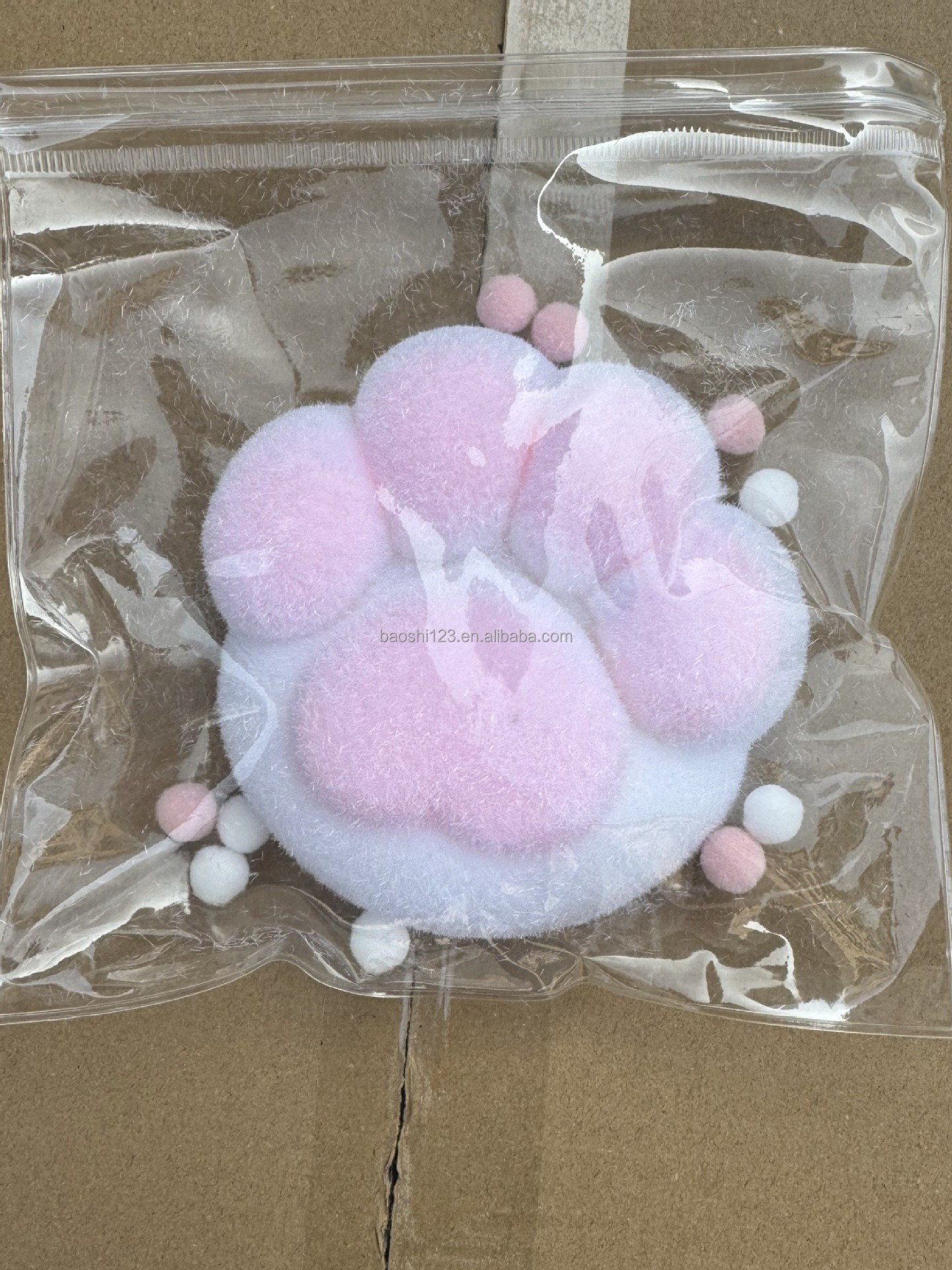 หัวใจ 12 ซม. (หนา) สีชมพูขาว