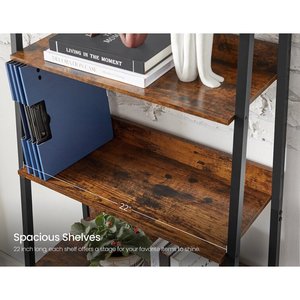 Büromöbel Einfaches Bücherregal Modernes 5-stufiges Leiter regal Bücherregal Bücherregal aus Stahl - Product Image 2