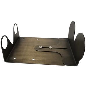 Distributeur de savon mural en acier inoxydable brossé couleur bronze pour salle de bain d'hôtel avec support et distributeur de savon liquide - Product Image 1