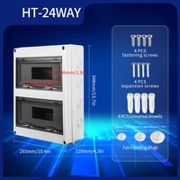 Gabinete de Distribución de Energía Industrial Serie HT Duradero de 24 Vías, Impermeable IP65, Certificado IEC CE, con MCB de 12V 200A