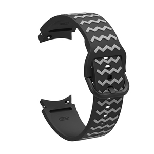 Correa Deportiva de Silicona Ondulada Upro de 20 mm para Samsung Galaxy Watch 6 5 4 Classic 47/43 mm, Correa de Reloj de Goma Suave de Doble Color - Product Image 5