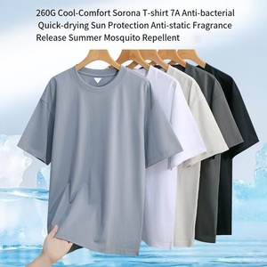 <span class=keywords><strong>T</strong></span>-<span class=keywords><strong>shirt</strong></span> fin délavé en coton grande taille personnalisable, pré-rétréci, en coton égyptien, noir, 260 g/m² - Product Image 3