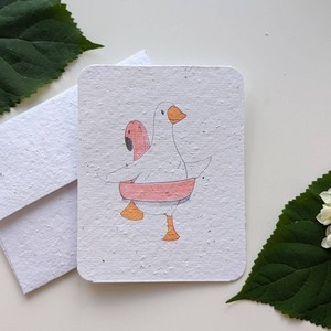 Carte <span class=keywords><strong>de</strong></span> vœux en papier grainé « Chant <span class=keywords><strong>de</strong></span> Noël » – Carte écologique à planter et à faire germer, papier artistique créatif - Product Image 3