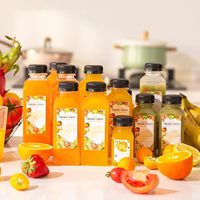Bouteilles en plastique PET recyclé de 500 ml, 1 L et 1,5 L pour jus et boissons, avec couvercle inviolable, sérigraphiées, couleur personnalisée, vente en gros