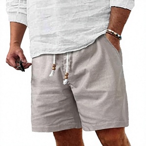 Pantalones Cortos Casuales para Hombre, Personalizados con Logotipo Frontal, 100% Algodón Satinado, 320g, Tejido Transpirable, Cintura Elástica, Venta al Por Mayor, Todas las Tallas y Colores - Product Image 1
