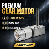 Moteur à engrenages CC à couple personnalisable Jupiter JGY-385 pour trottinettes électriques/ventilateurs - 12V/24V, écoénergétique, dissipation rapide de la chaleur