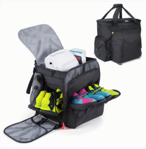 Sac de transport 2-en-1 pour bottes de snowboard avec roulettes et compartiments séparés pour bottes et casque, sac de transport robuste et imperméable pour équipement de voyage - Product Image 1