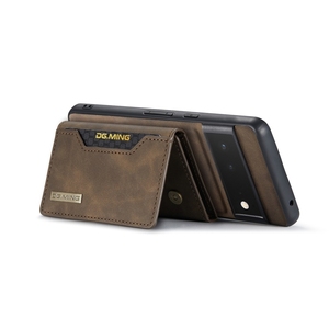 Fundas de teléfono móvil para <span class=keywords><strong>Google</strong></span> <span class=keywords><strong>Pixel</strong></span> <span class=keywords><strong>6</strong></span> Pro DG.MING M2 Series, carcasa trasera con bolsas para tarjetas, Funda de cuero para teléfono - Product Image 4
