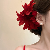 C&J Yanye Blumen-Serie Mehrfarbige Große Blaue Lilien Blumen-Haarspangen Modische Feine Haaraccessoires Haarklammern
